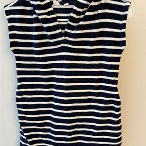 GAP Kids Navy and White Striped Swim Coverup small pool beach